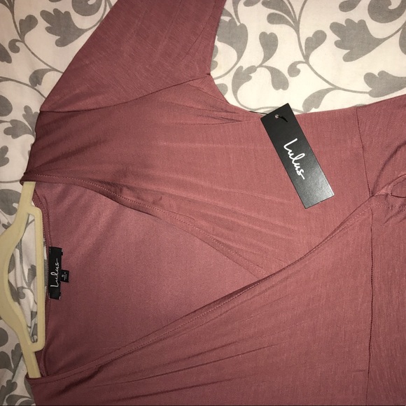 Lulus Wrap Dress-pink - Picture 4 of 7